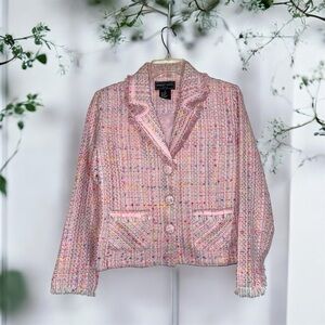 Robert Louis Pink Tweed Women's Blazer